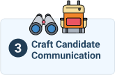 Map marker: Craft candidate communication
