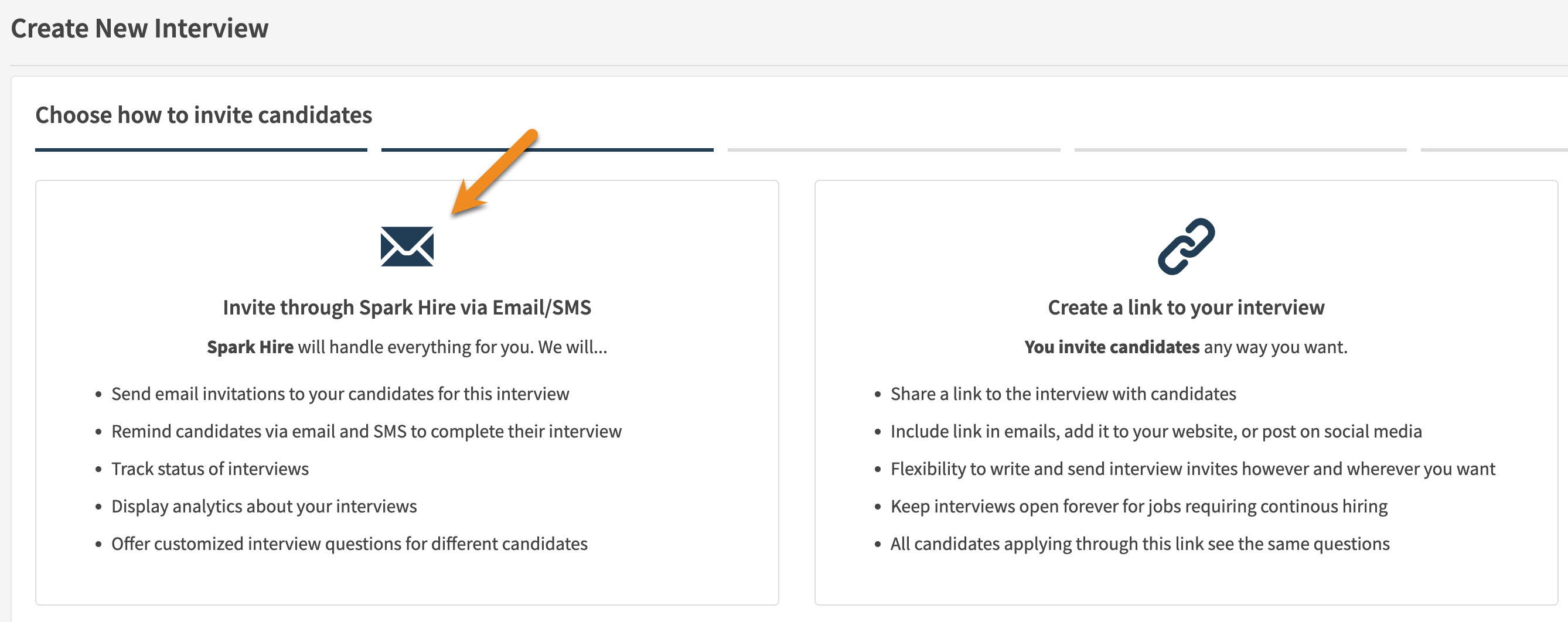 Invite in bulk via Spark Hire